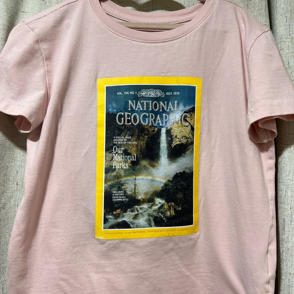 National Geographic Kids Light Pink Adventure Tee